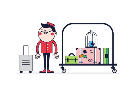 Free Bellboy Vector 113457 Vector Art at Vecteezy