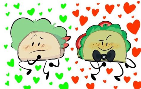 Inanimate insanity x BFDI Taco x Taco | Ship drawing, Objects, Deviantart