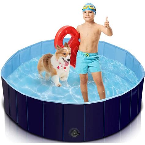 BestPet Large dog swimming pool Collapsible hard plastic dog swimming ...