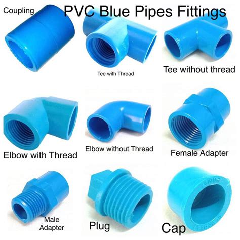 PVC BLUE FITTINGS 1/2 ELBOW TEE COUPLING CAP MALE FEMALE ADAPTOR | Shopee Philippines