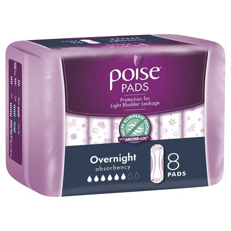 Poise Overnight Pads 8 Pack – SuperCare Store