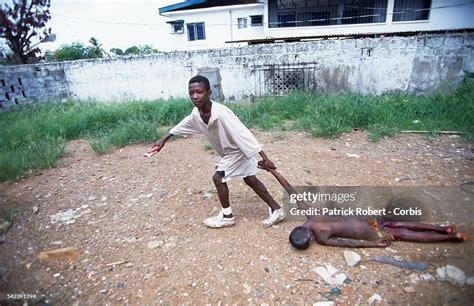 In April 1996, the Liberian State Council sent police-militia to... News Photo - Getty Images