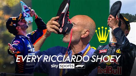 The expert of the shoey! | Daniel Ricciardo's iconic F1 celebration | F1 News | Sky Sports