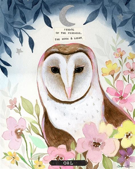 Owl Spirit Animal Art Print