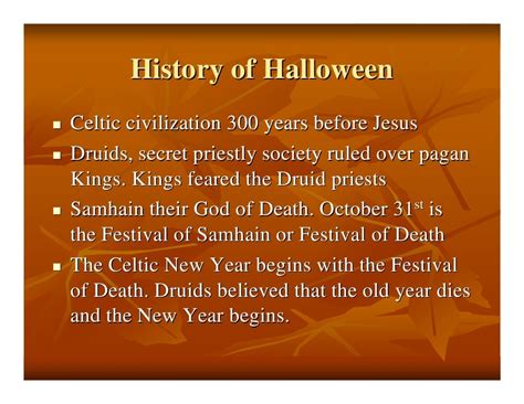 History Of Halloween