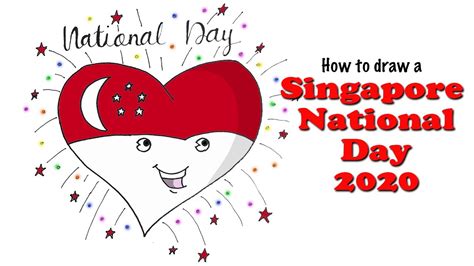 How to draw Singapore National Day Celebrations - YouTube