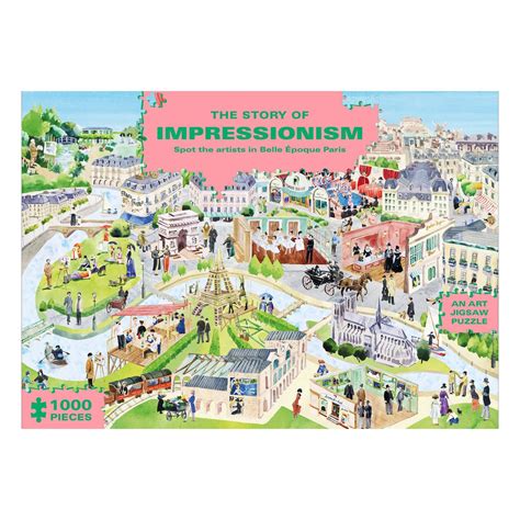 The Story of Impressionism 1000-Piece Family Puzzle - Laurence King Puzzles | Maisonette ...