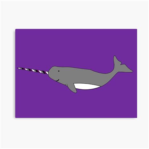 Asexual Pride Narwhal Asexuality Animals Mythical Animal Mythology – Poster - Canvas Print ...