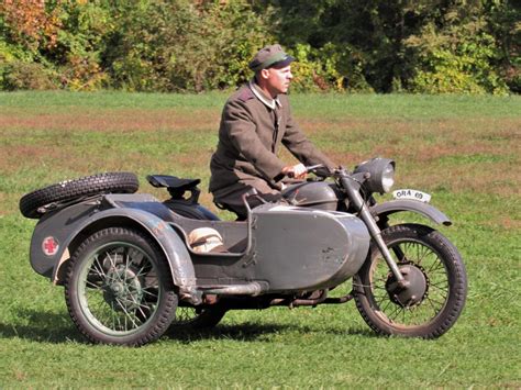 Ural Motorcycle with Sidecar - Old Rhinebeck Aerodrome