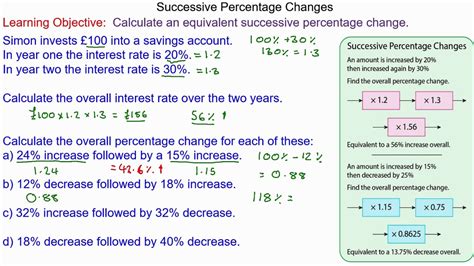 Percent Change Formula