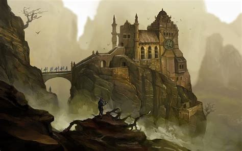 Landscapes Castles Fantasy Art Painting by Hao Chen - Fine Art America