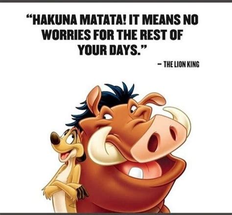 Timon and Pumba say it best!! | Uplifting quotes, Disney quotes, Smile quotes