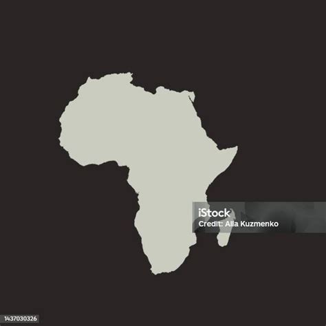 Map Of Africa Sign Silhouette World Map Globe Vector Isolated Color Illustration African ...