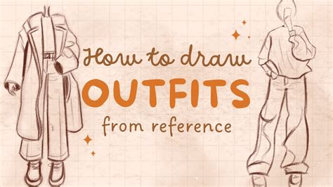 ️ outfit / clothes studies from reference | how to study & draw clothes 👗 - YouTube