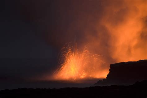 Free Stock photo of Red Hot Lava at Night Time | Photoeverywhere