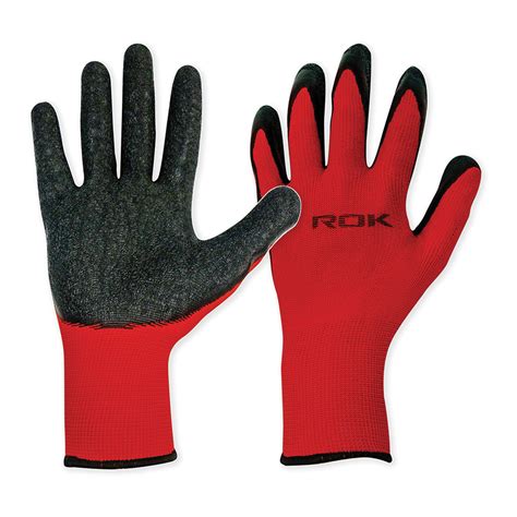 Latex Coated Contractor Gloves Polyester Liner – ROK