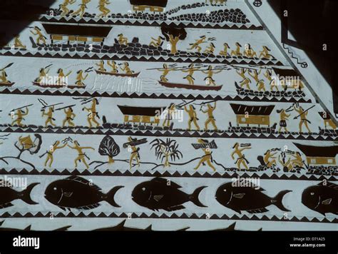 Micronesia, Caroline Island, Palau; Close-Up Of Native Art On ...