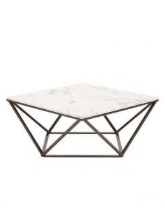 Marble Brass Coffee Table | Modern Furniture • Brickell Collection