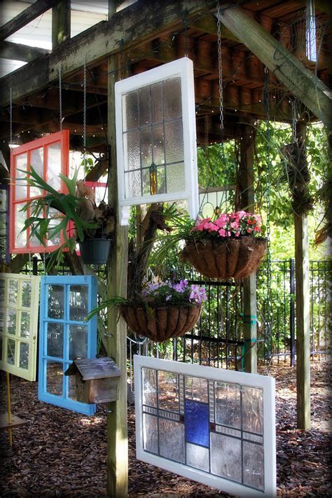 40+ Best Old Window Outdoor Decor Ideas and Designs for 2021