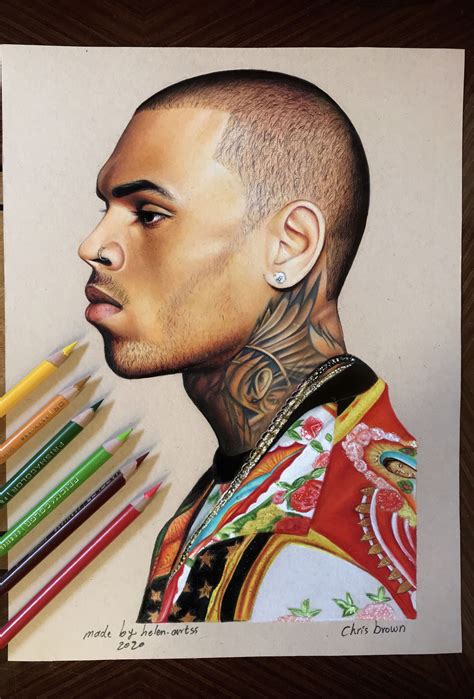 chris brown #chrisbrownofficial | Chris brown art, Chris brown drawing, Color pencil art