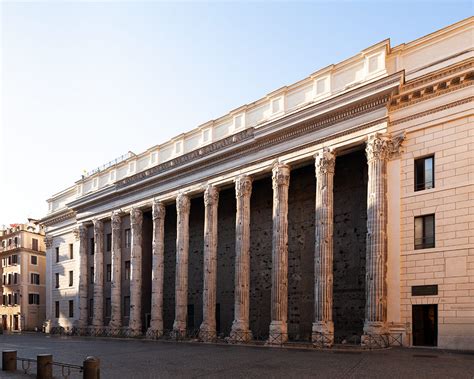 Photographing the Temple of Hadrian and the premises of the Chamber of ...