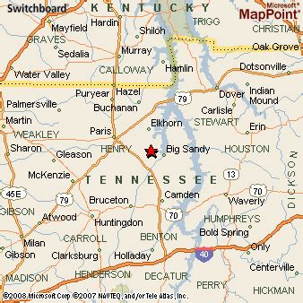 Springville, Tennessee Area Map & More