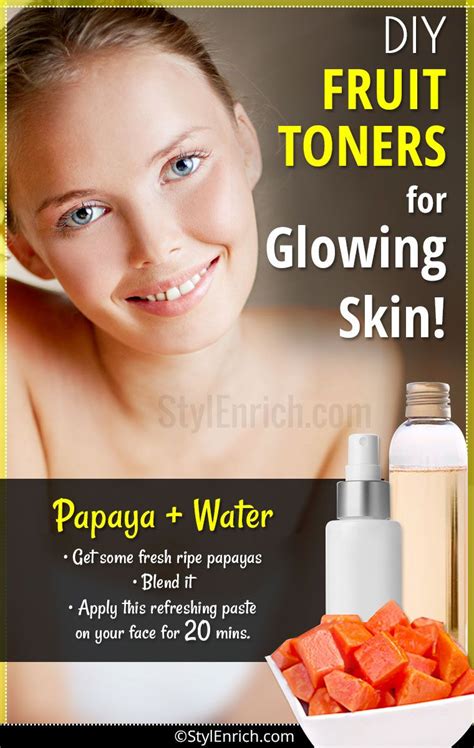 Diy Face Toner : DIY Fruit Toners For Glowing Skin! | Toner for face, Face skin care, Glowing skin