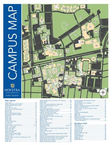 Hofstra University Campus Map with Legend by Hofstra University - Issuu