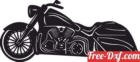 Download Motorcycle harley davidson Oxe0d High quality free Dxf f