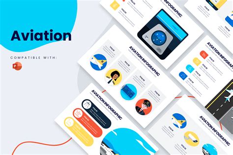 Aviation Powerpoint Infographic Template – Slidewalla