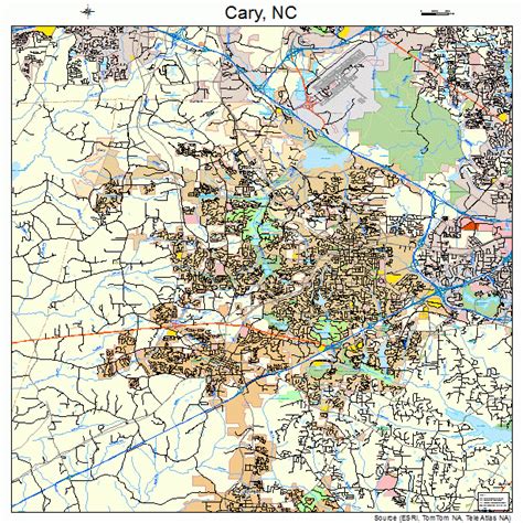 Cary North Carolina Street Map 3710740