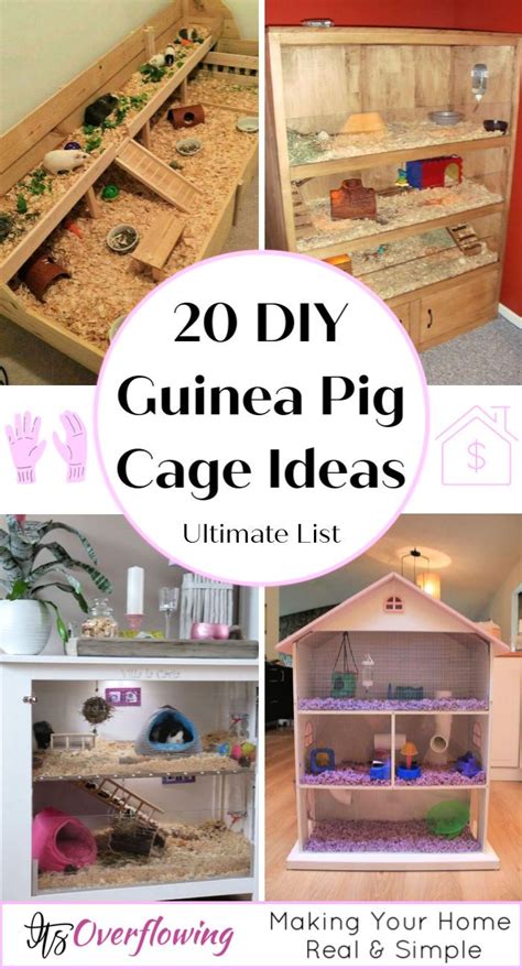 20 Homemade DIY Guinea Pig Cage Ideas | Diy guinea pig cage, Guinea pig ...