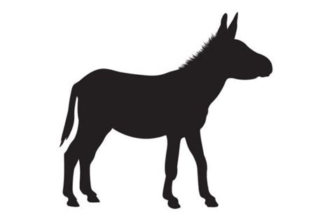 Donkey Silhouette SVG Graphic by LooksGoodOnYou · Creative Fabrica