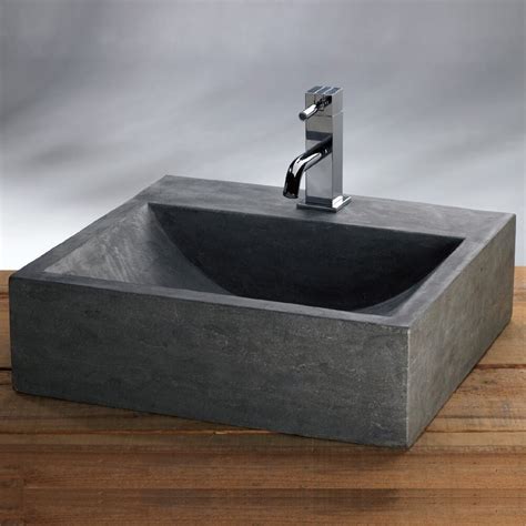 Modern Stone Wash Basin | Bluestone Sink MS0019