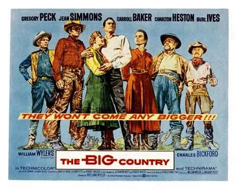 The Big Country Charles Bickford Charlton Heston Carroll Baker Gregory ...