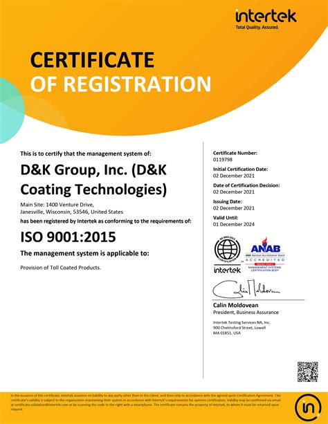 D&K Receives ISO Certification - D & K GroupD & K Group