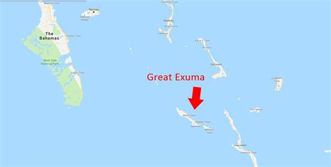 Exuma Map | Great Exuma Bahamas Snorkling Kiteboarding