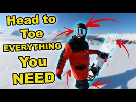 First Time Snowboarding Gear Checklist - YouTube