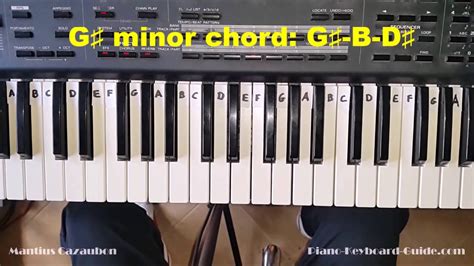 How to Play the G Sharp Minor Chord - G# Minor on Piano and Keyboard ...