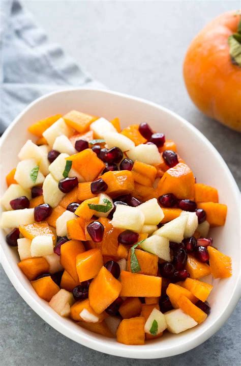 Persimmon Pomegranate Fruit Salad Recipe