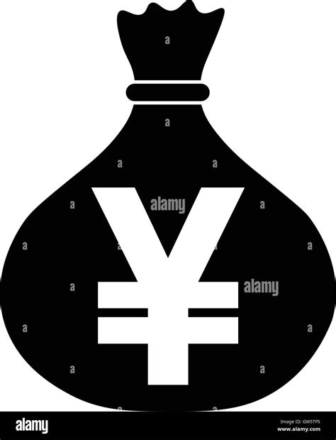 Money bag icon with Japan yen / Chinese yuan symbol , JPY CNY Stock ...