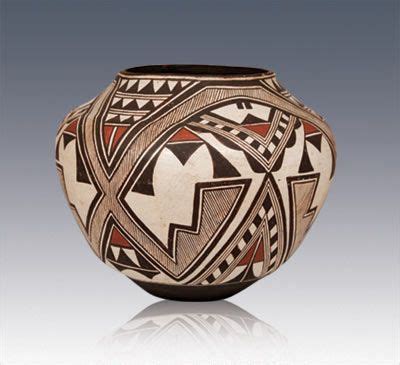 zuni indian miniture pottery | Zuni Pueblo Polychrome Olla - Southwest Indian Pottery - Zuni ...