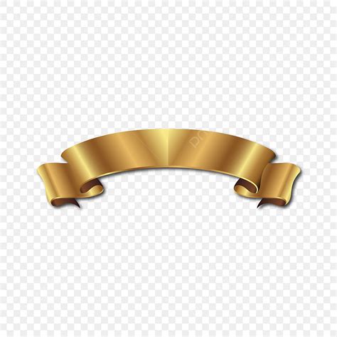 Title Ribbon Vector Design Images, 3d Gold Ribbon Box Title, Ribbon Banner, Golden Vector, Gold ...