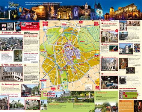 Bourges sightseeing map - Ontheworldmap.com