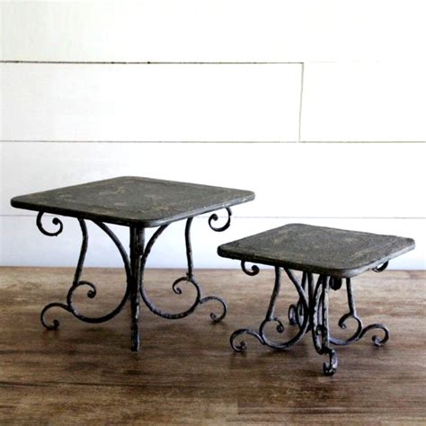 Ornate Metal Pedestal Risers, Set of 2 #risers #dailydeals | Antique ...