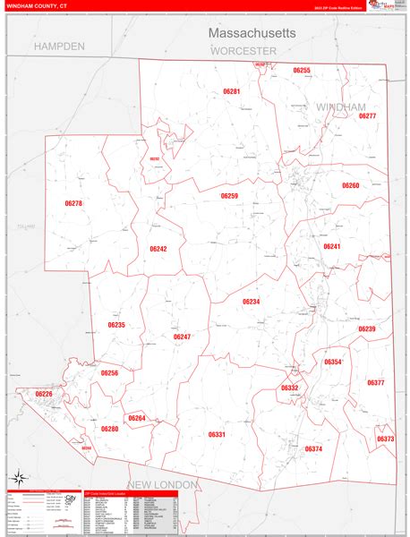 Map Of Windham County Ct - Cities And Towns Map