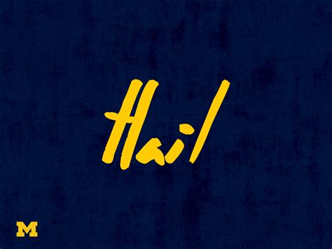 Hail - University of Michigan Football by Brett Garwood on Dribbble