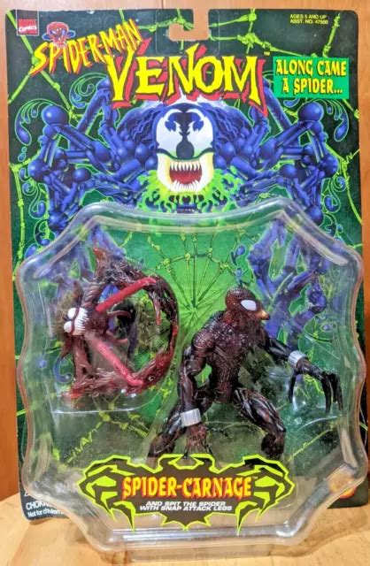 SPIDER-CARNAGE FIGURE - Spider-Man Venom Along Came A Spider... 1997 ...