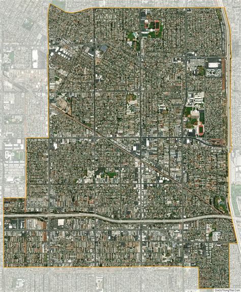 Map of Bellflower city, California - Thong Thai Real