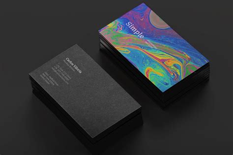 Black Business Cards Mockup 01 - FilterGrade